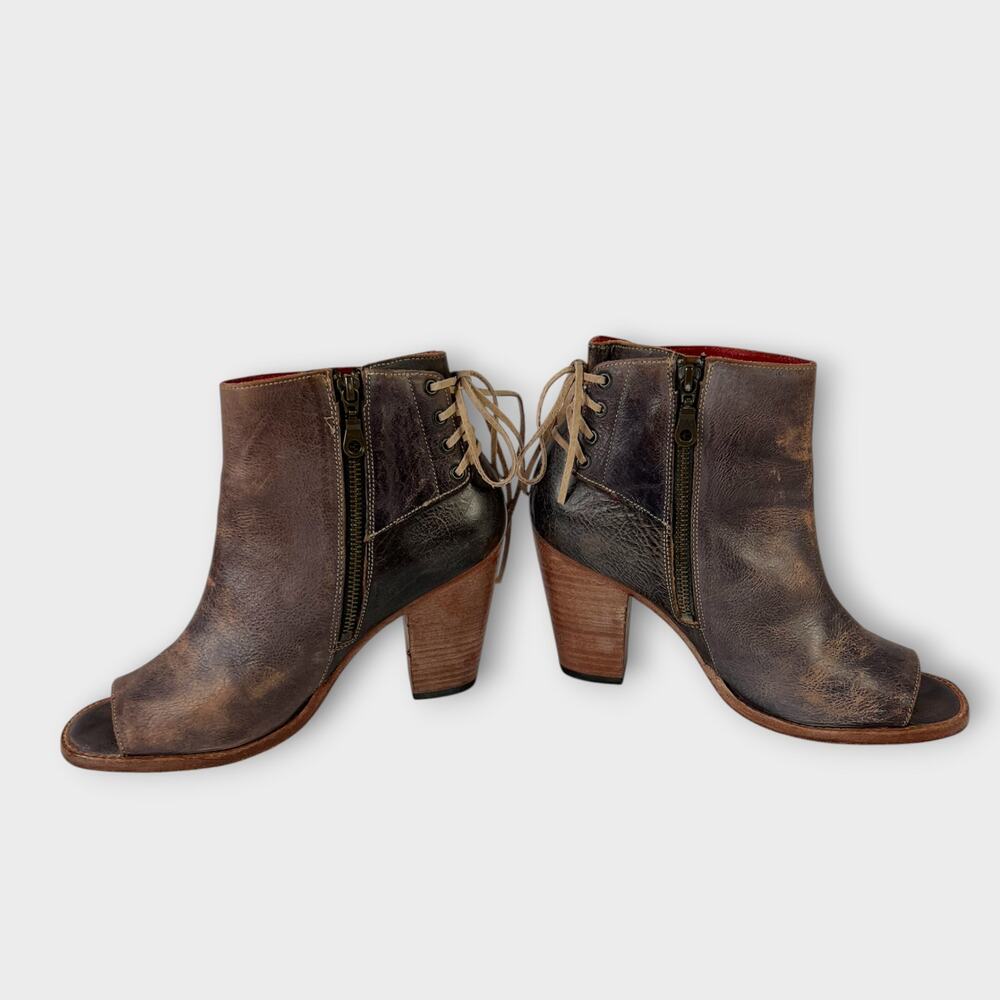 Bed Stu Angelique Leather Heeled Bootie Size 10 - Picture 4 of 10